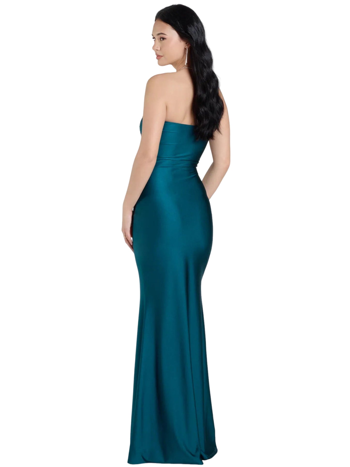 Long Dress Strapless Sleeveless Slit Evening Ball Gown GD300113