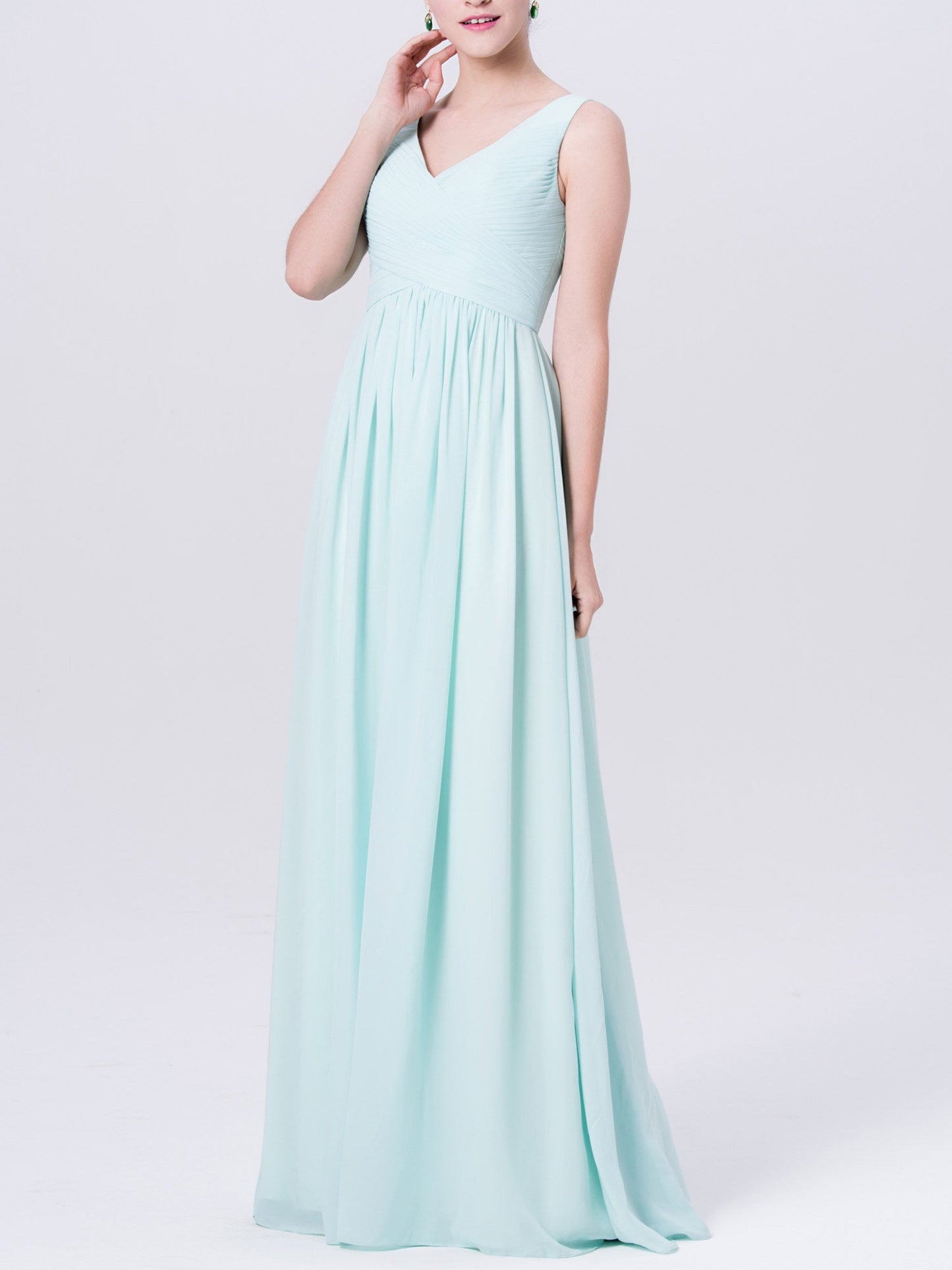Lace Square Neck Cap Sleeves Bridesmaid Dress| Plus Size | 60+ Colors