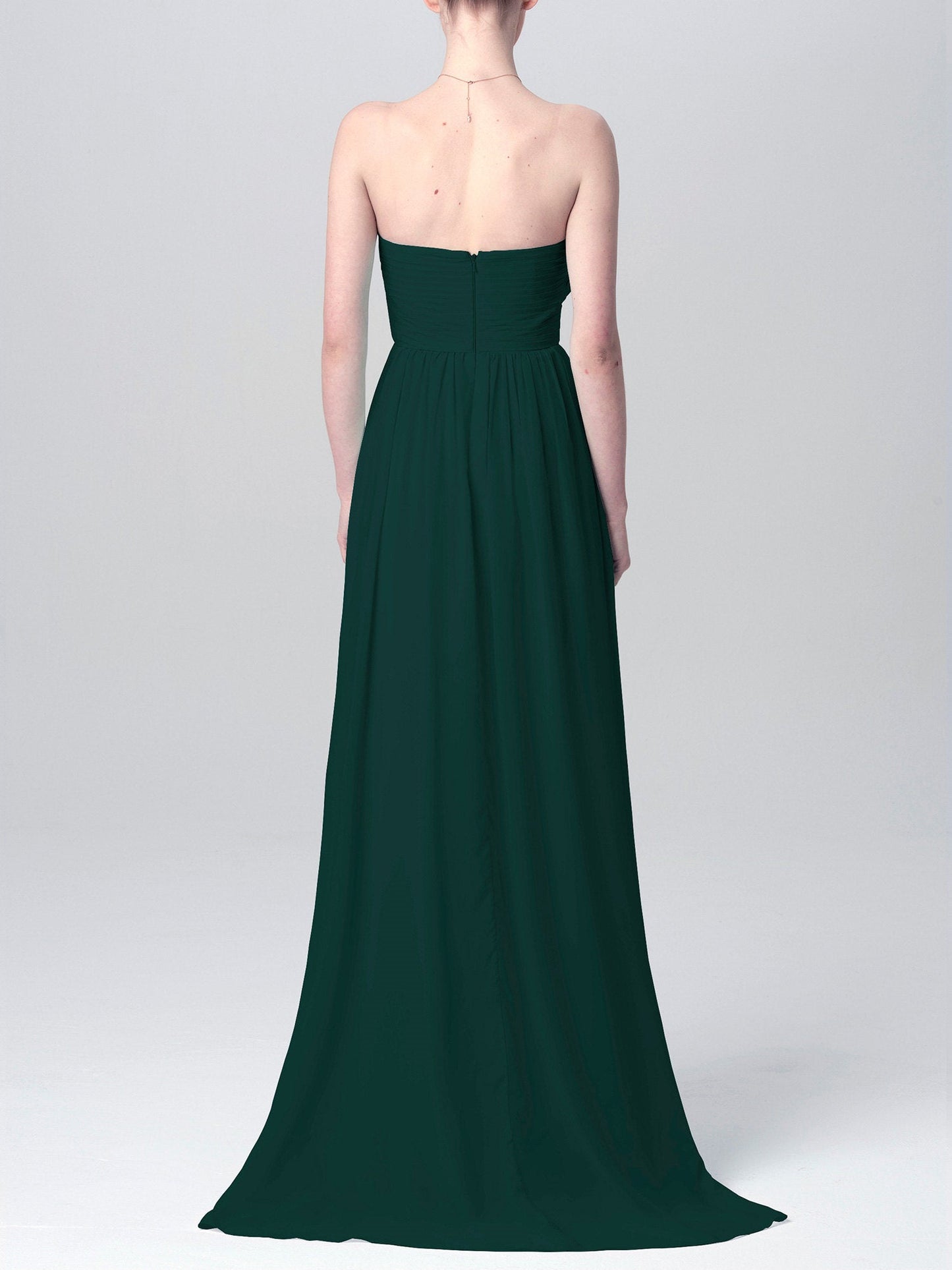 Chiffon Halter Sleeveless Bridesmaid Dress| Plus Size | 60+ Colors