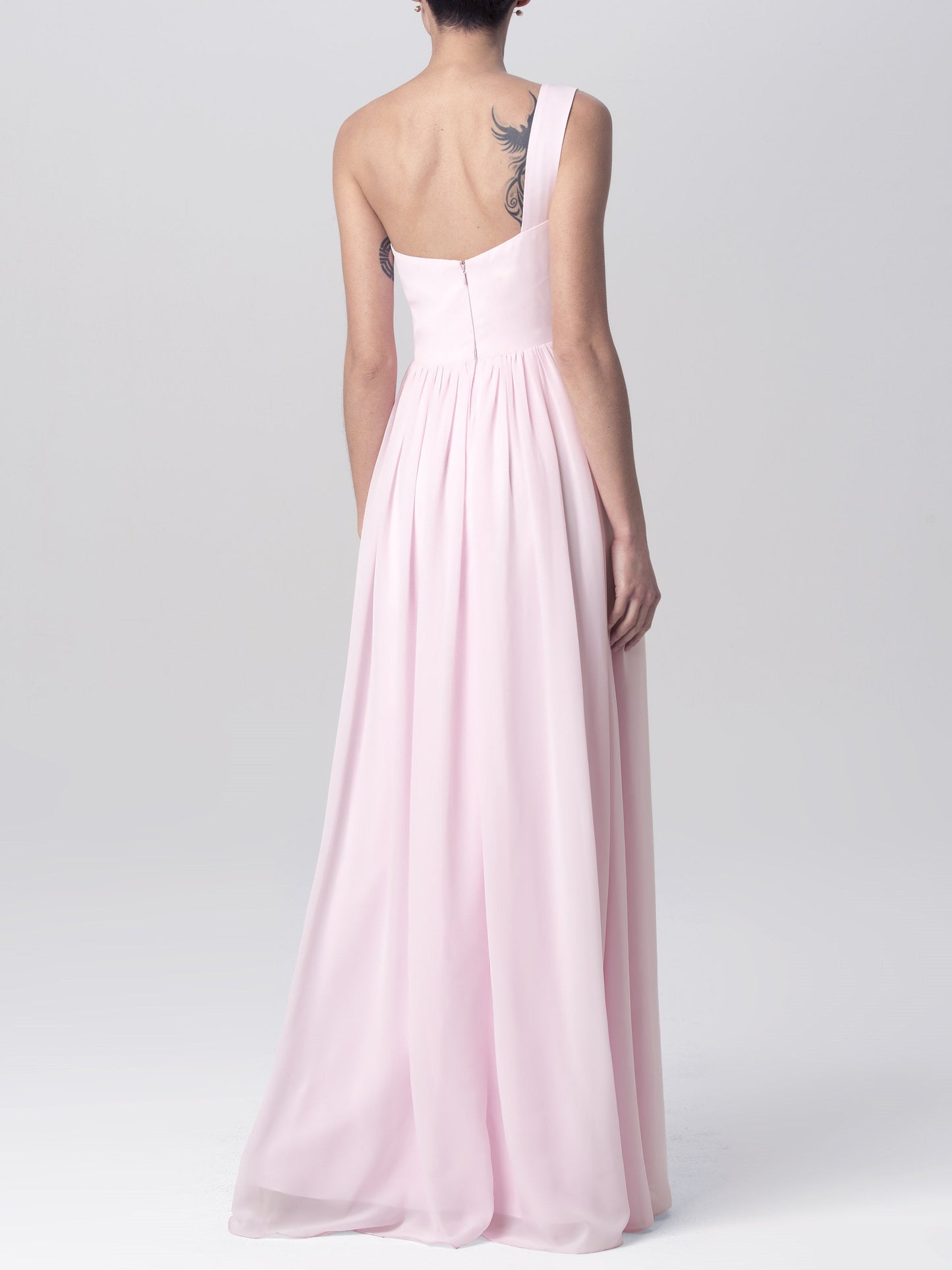 Chiffon Spaghetti Straps Sleeveless Bridesmaid Dress| Plus Size | 60+ Colors