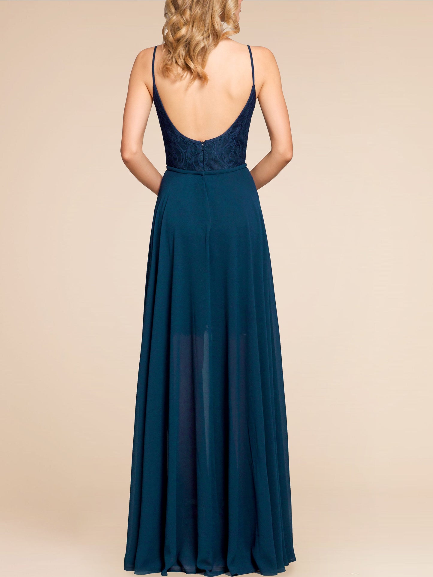 Lace Criss Cross Straps Sleeveless Bridesmaid Dress| Plus Size | 60+ Colors