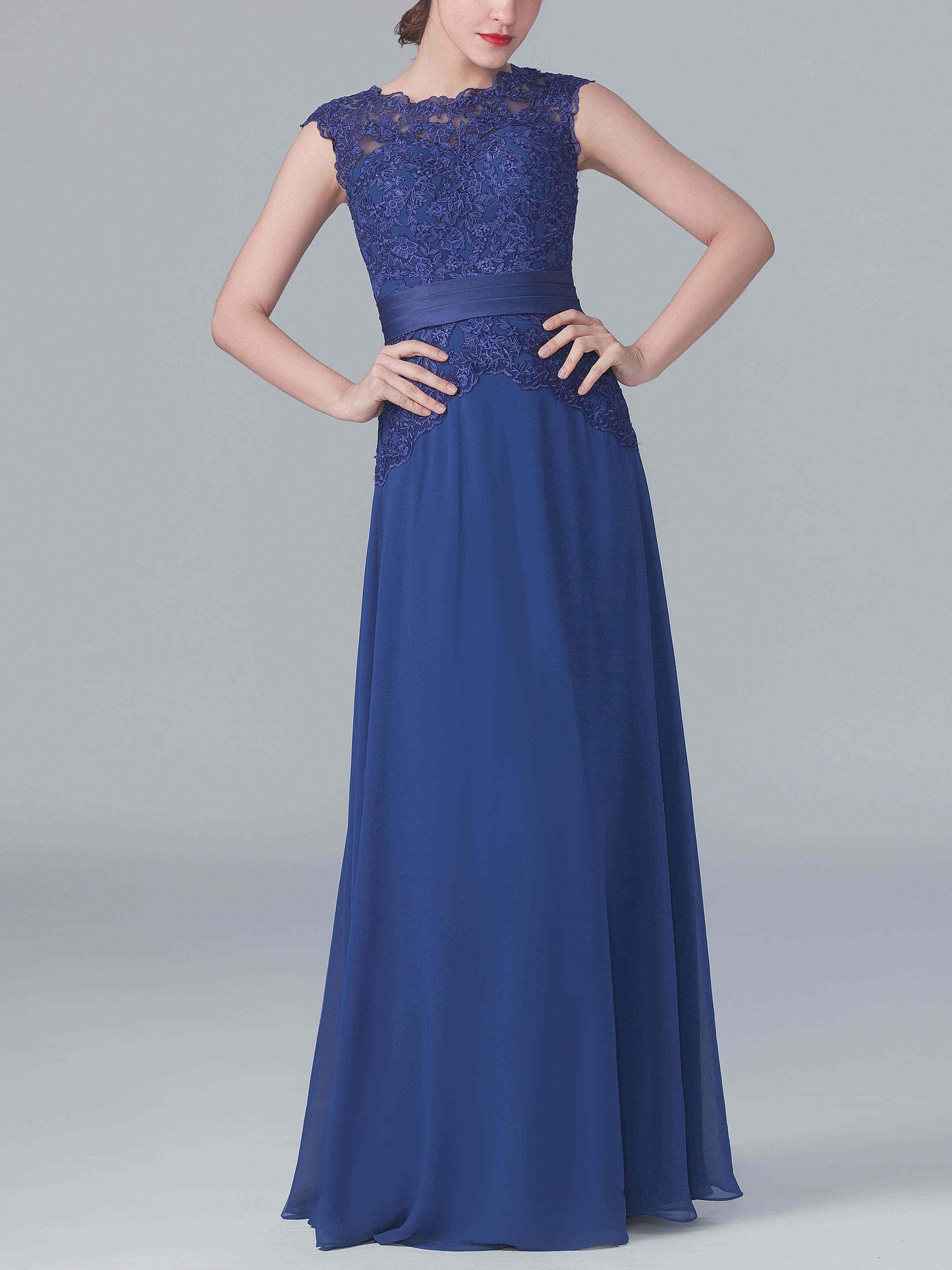 Chiffon V-Neck Short Sleeves Bridesmaid Dress| Plus Size | 60+ Colors