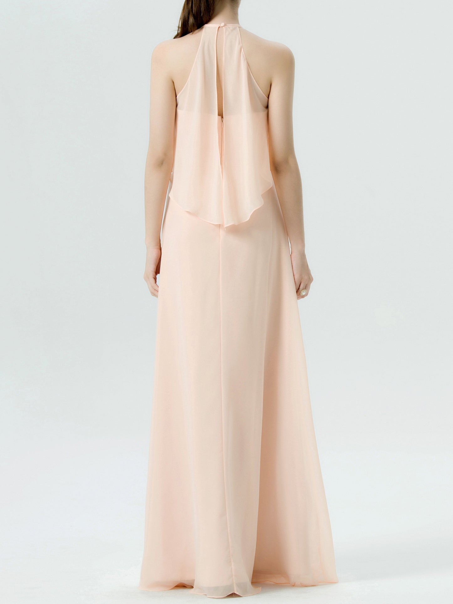 Lace Scoop Neck Sleeveless Bridesmaid Dress| Plus Size | 60+ Colors