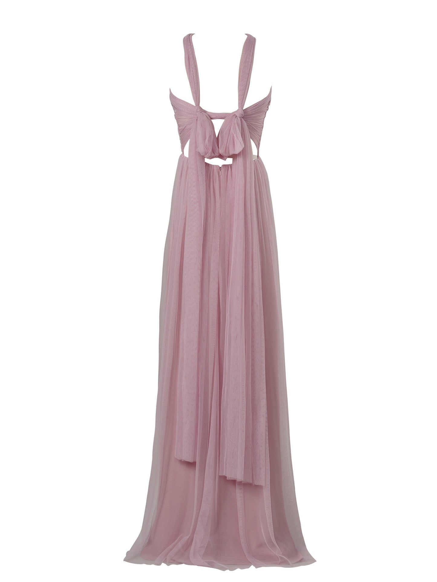 Chiffon Criss Cross Straps Sleeveless Bridesmaid Dress| Plus Size | 60+ Colors