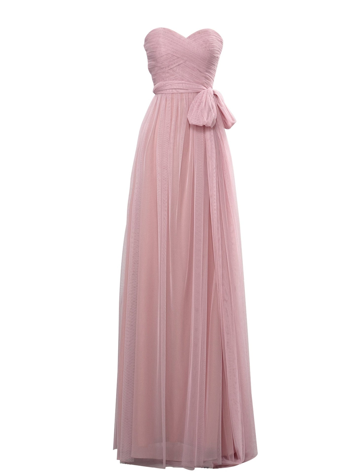 Chiffon Criss Cross Straps Sleeveless Bridesmaid Dress| Plus Size | 60+ Colors