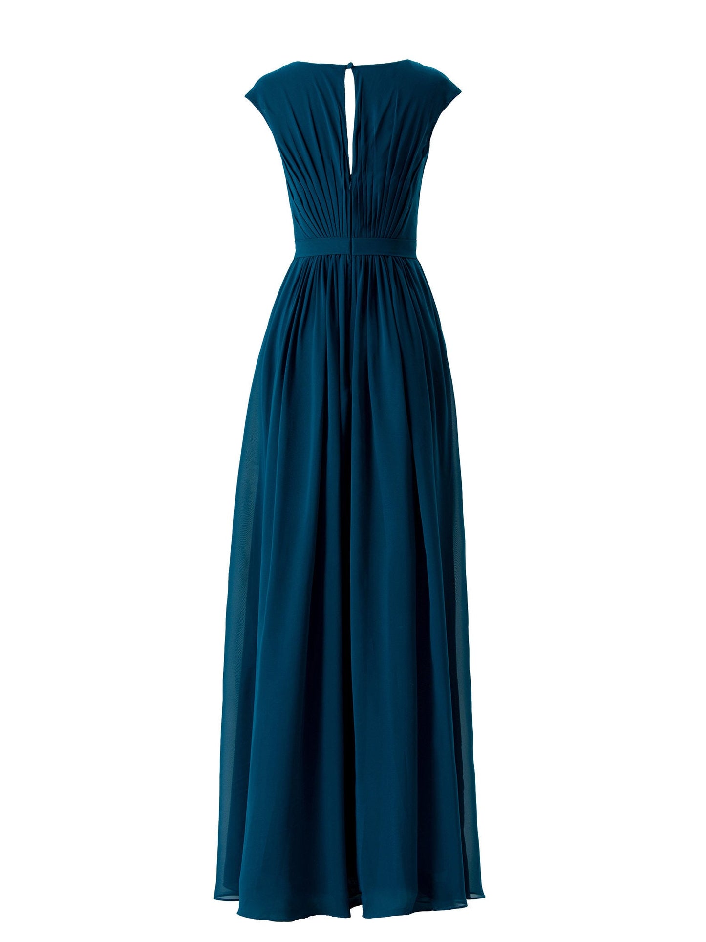 Chiffon Criss Cross Straps Sleeveless Bridesmaid Dress| Plus Size | 60+ Colors