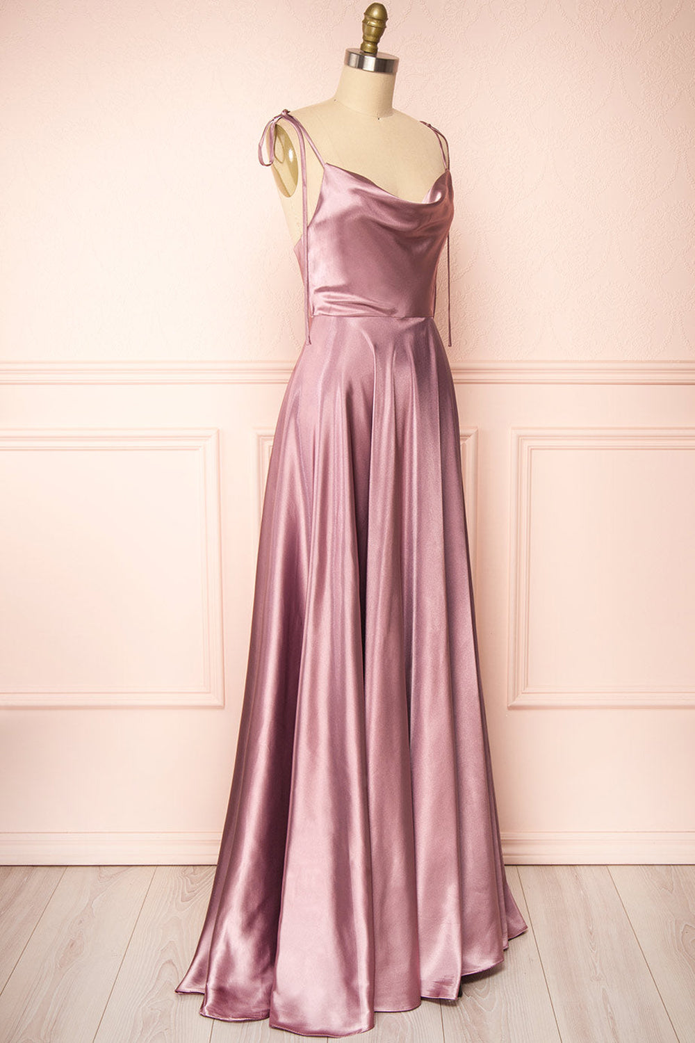Stretch Satin Boat Neck Sleeveless Bridesmaid Dress| Plus Size | 60+ Colors