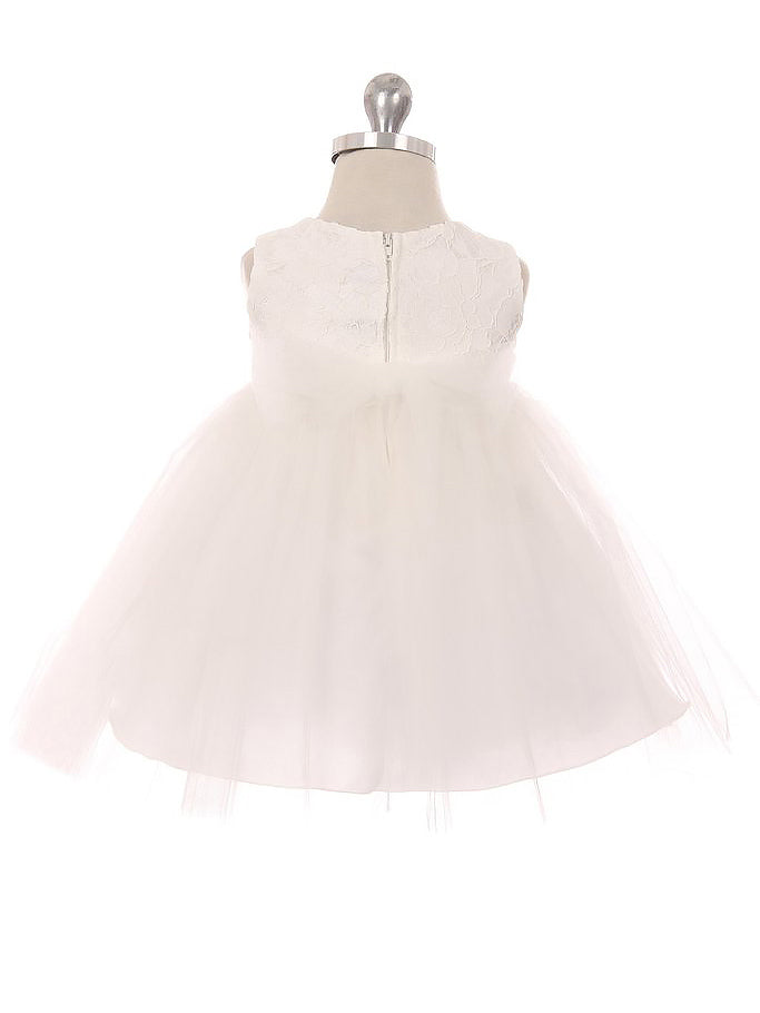 Lace A-Line Scoop Neck Sleeveless Flower Girl Dress-F500072
