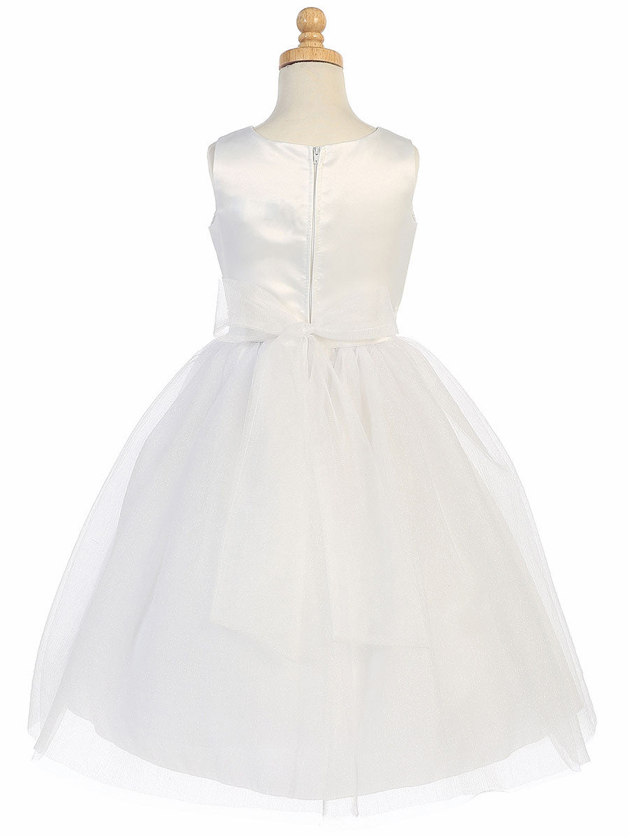 Lace A-Line Scoop Neck Sleeveless Flower Girl Dress-F500077