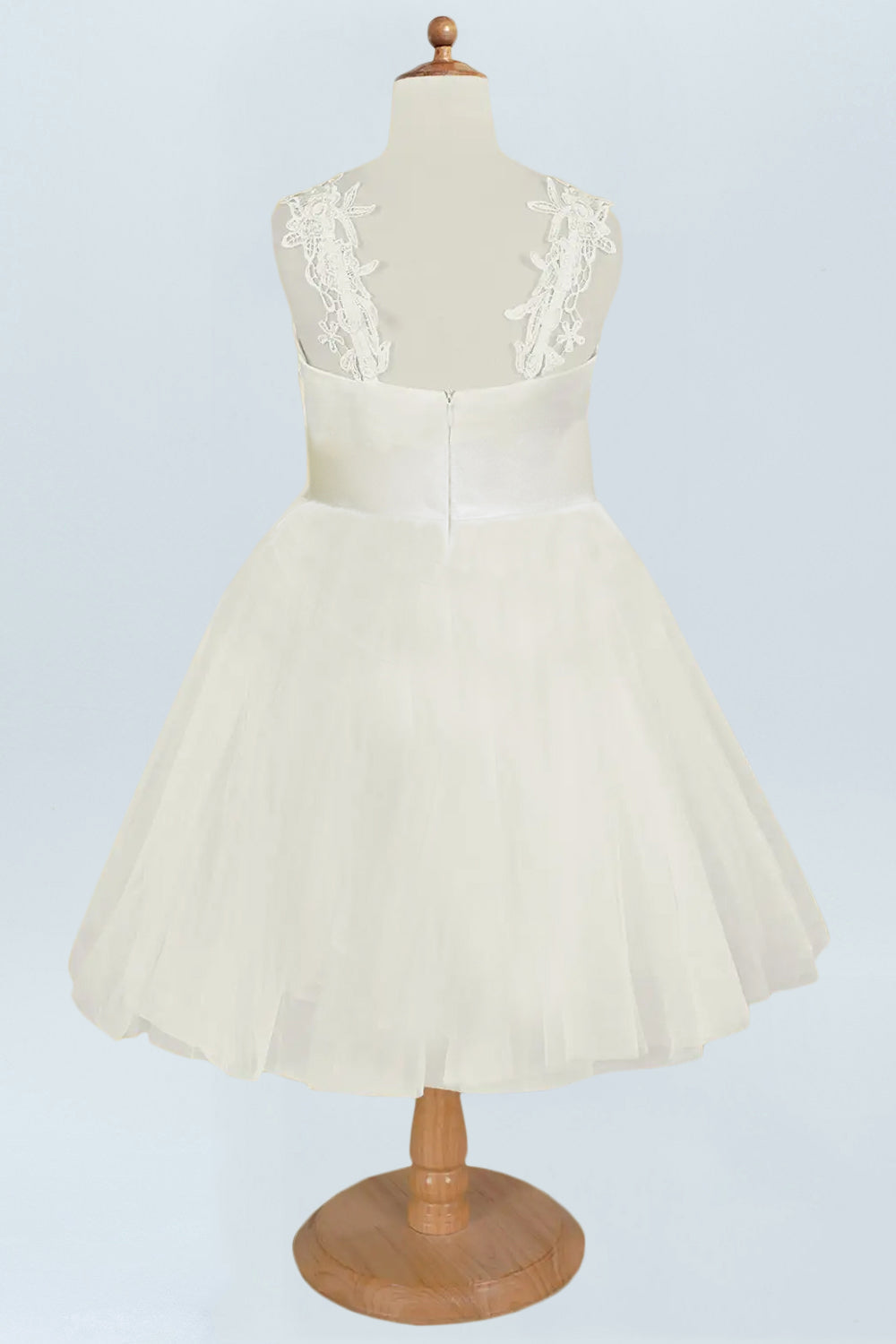 Lace A-Line Scoop Neck Half Sleeves Bridesmaid Dress-F500131