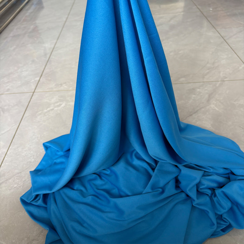 Dusty Blue Wedding Draping Fabric for Ceremony Backdrops and Event Decorations 170 × 100 cm