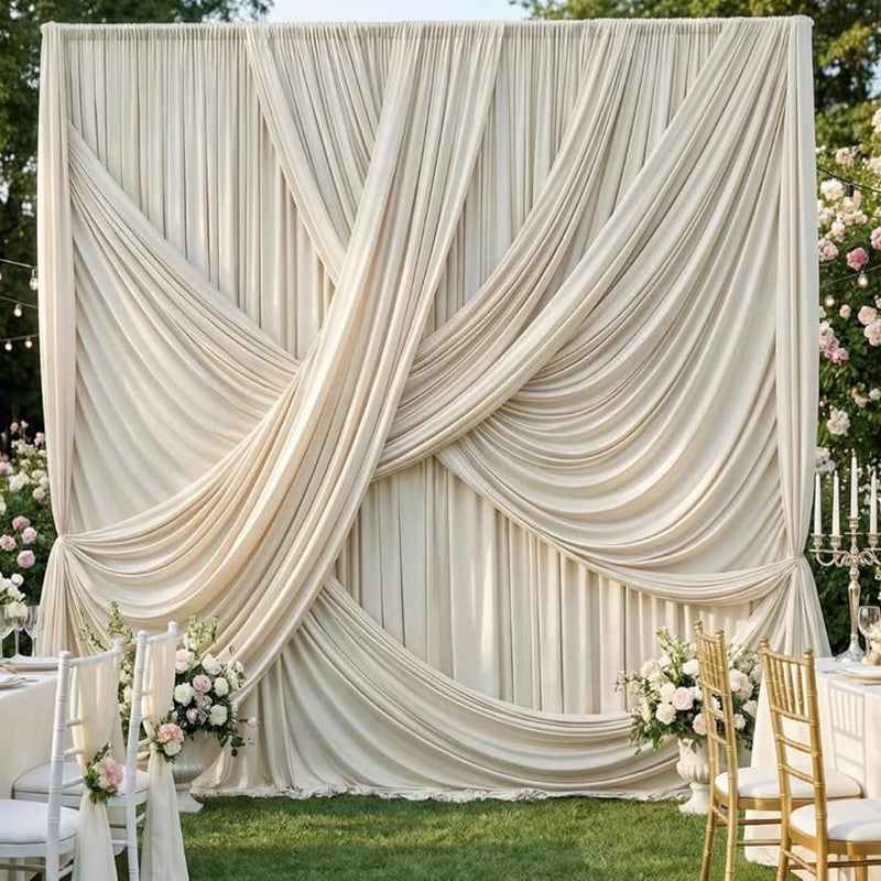 Burgundy Draping Fabric Stretch Knit Fabric for Wedding Decor Curtains 170x100 cm -FB00002
