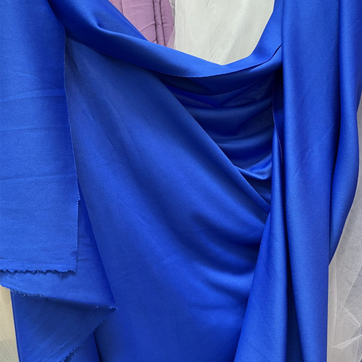 Dusty Blue Wedding Draping Fabric for Ceremony Backdrops and Event Decorations 170 × 100 cm