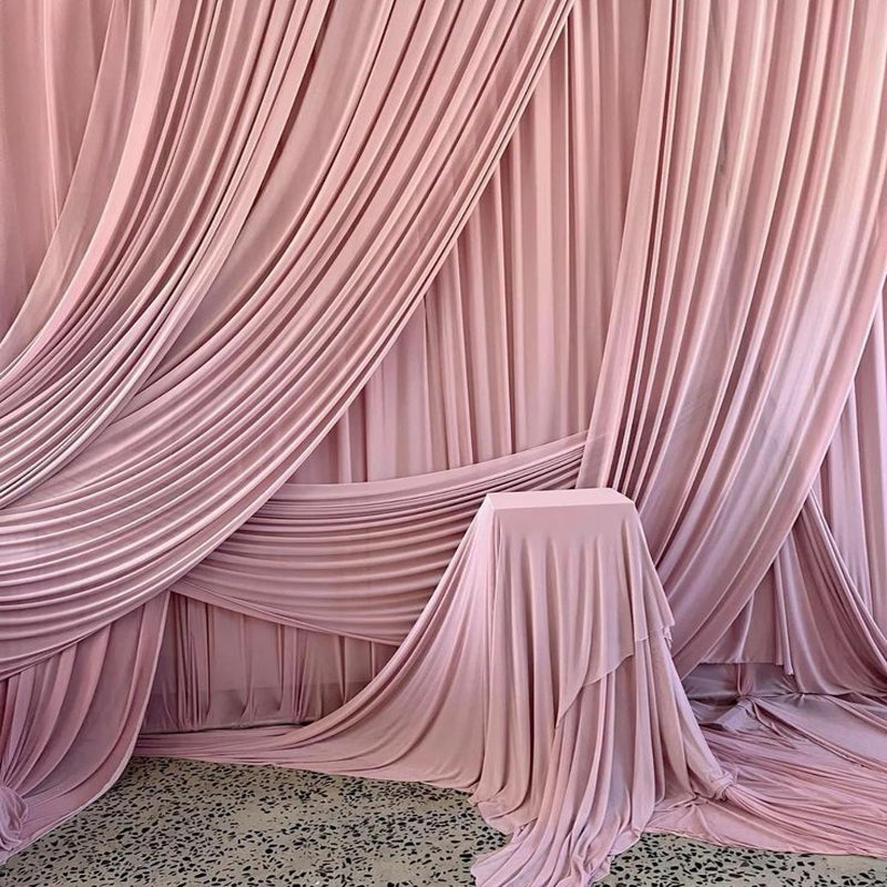 Burgundy Draping Fabric Stretch Knit Fabric for Wedding Decor Curtains 170x100 cm -FB00002