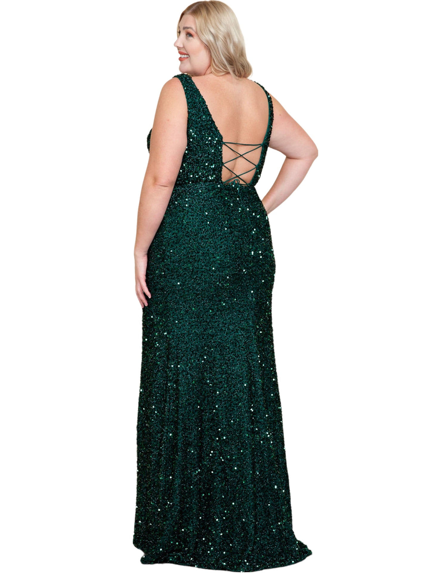 Sheath Long Dress Sequin Bateau/Boat Fashion Sleeveless Party Dress GD300001