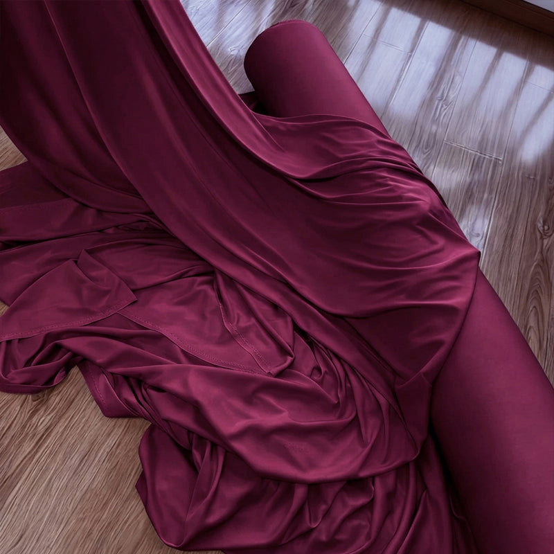 Burgundy Wedding Draping Fabric for Ceremony Backdrops and Event Decorations 170 × 100 cm