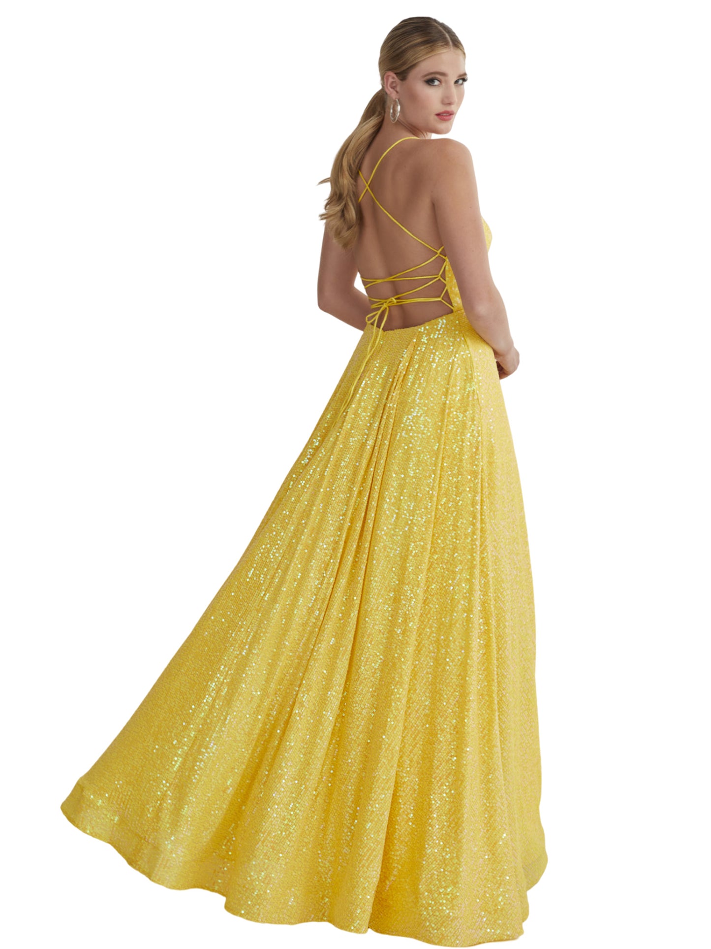 Sequin Long Prom Dress Dipped Evening Ball Gown GD101630