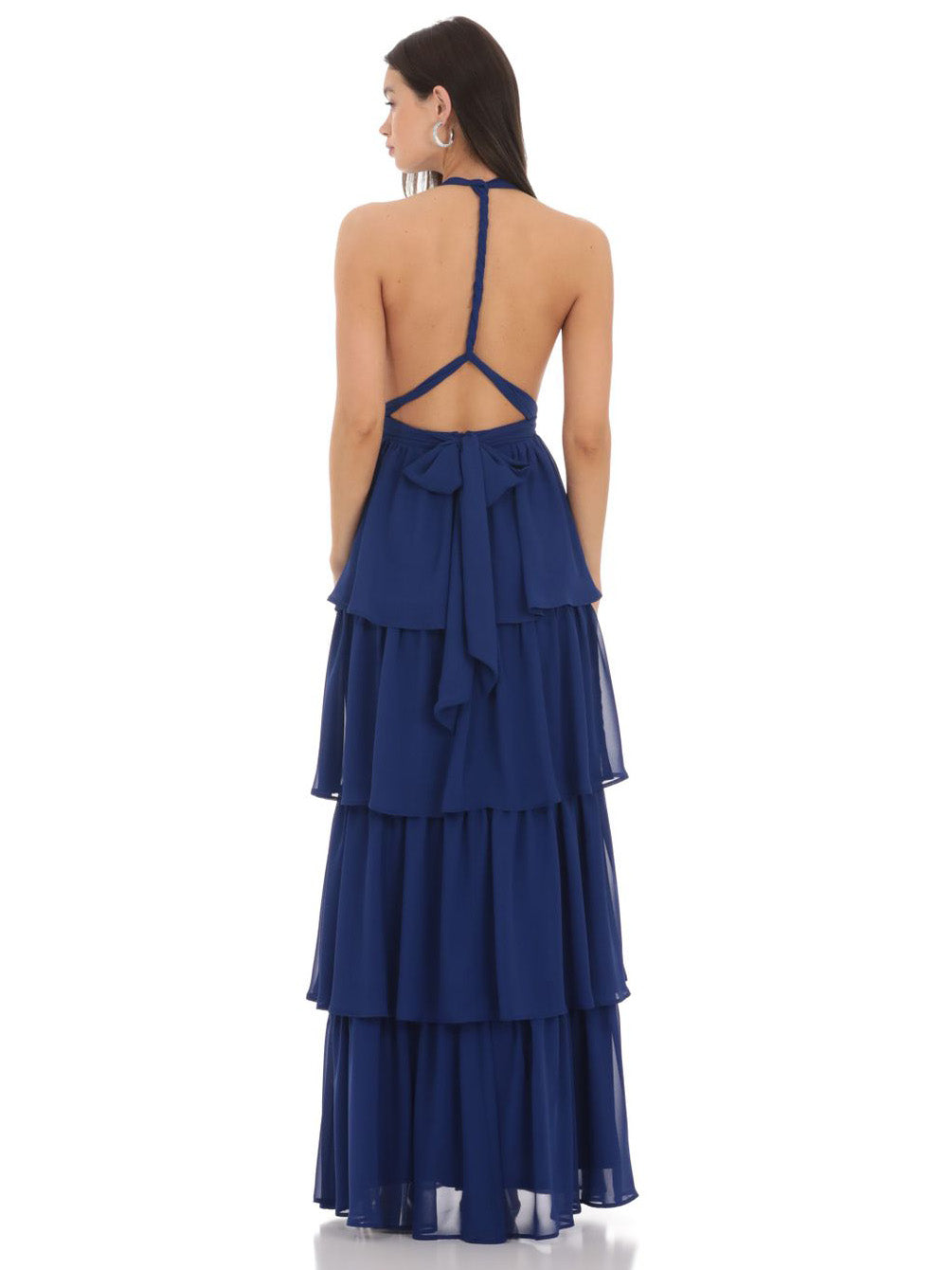 Pearl Chiffon Sheath Long Prom Dress Dipped Ball Gown GD300028