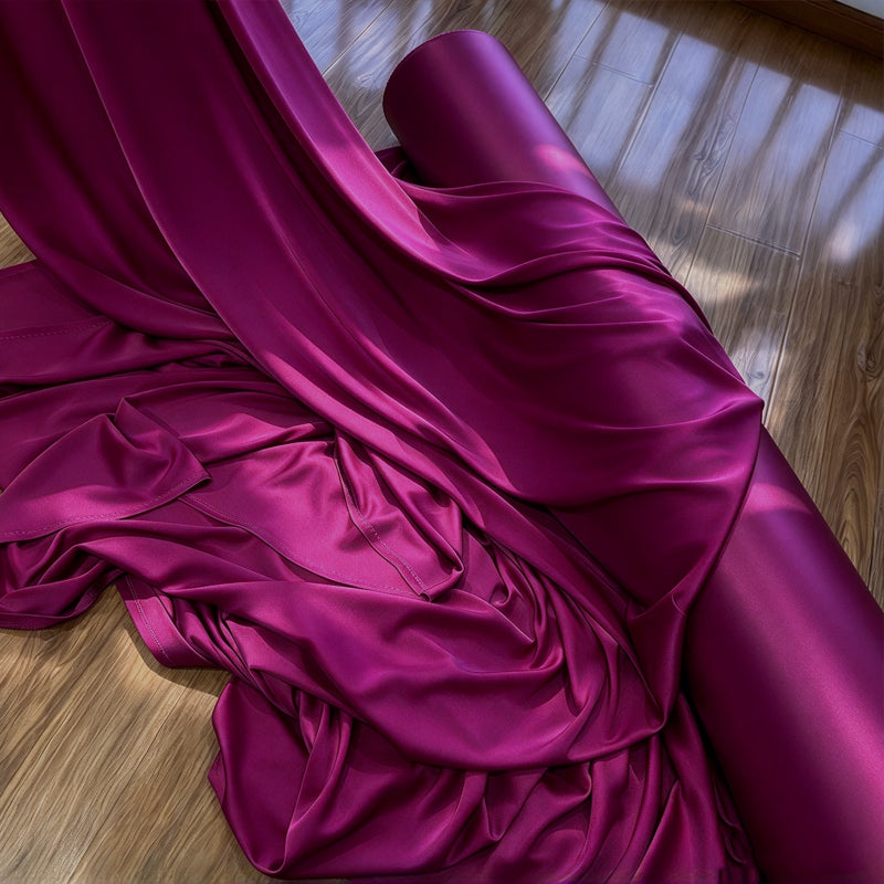 Burgundy Wedding Draping Fabric for Ceremony Backdrops and Event Decorations 170 × 100 cm