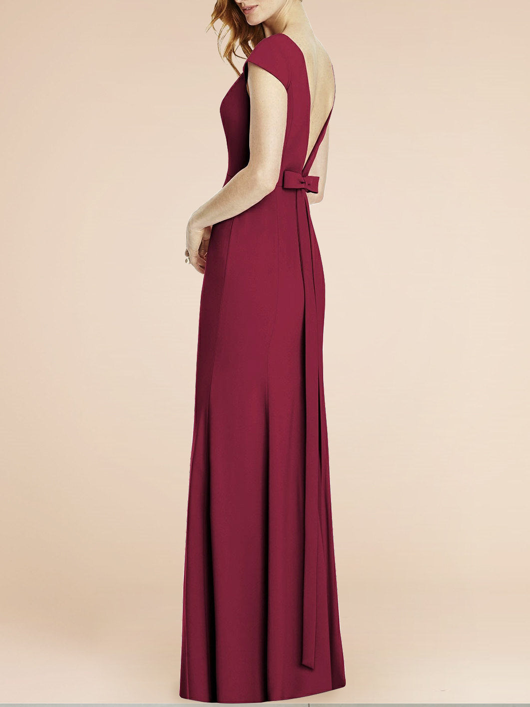 Chiffon Halter Sleeveless Bridesmaid Dress| Plus Size | 60+ Colors