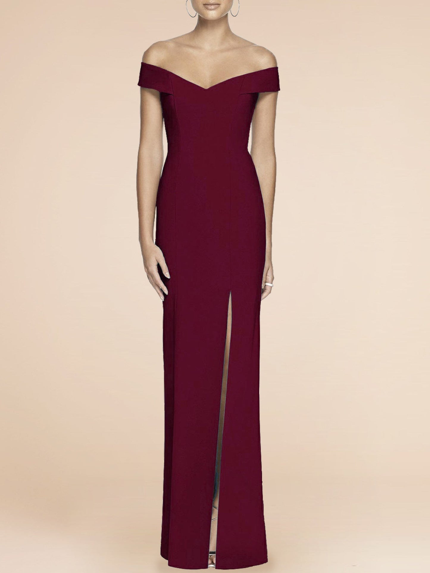 Chiffon V-Neck Sleeveless Bridesmaid Dress| Plus Size | 60+ Colors