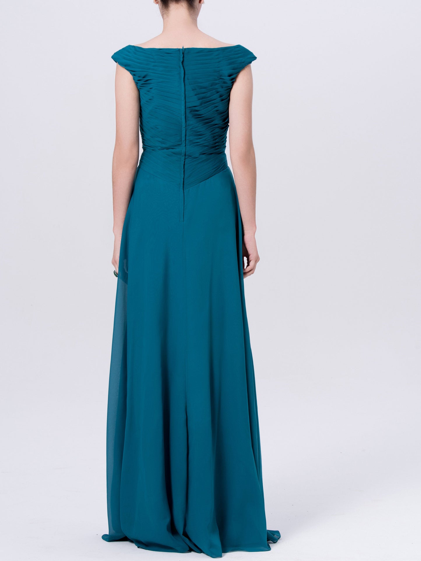 Chiffon Halter Sleeveless Bridesmaid Dress| Plus Size | 60+ Colors