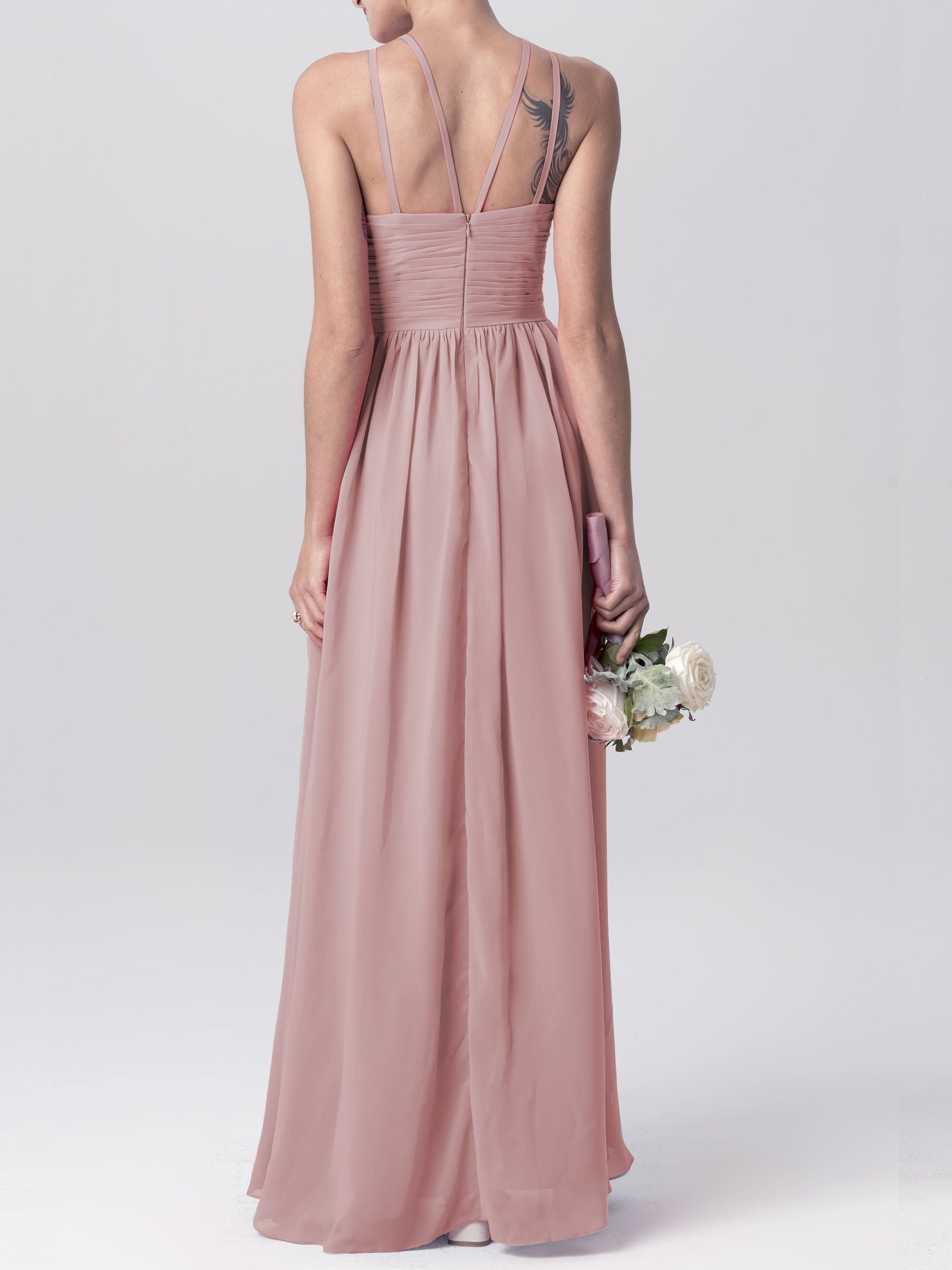 Lace Square Neck Cap Sleeves Bridesmaid Dress| Plus Size | 60+ Colors