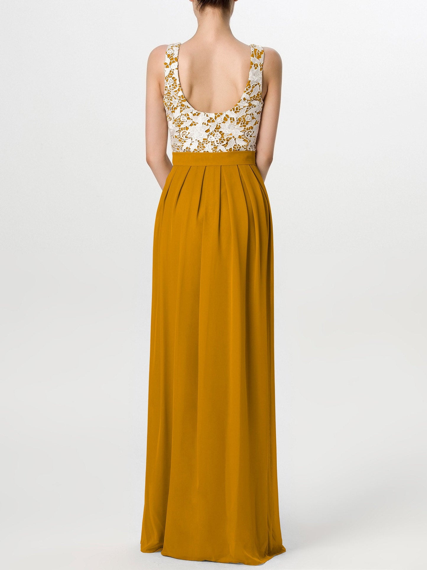 Chiffon Strapless Sleeveless Bridesmaid Dress| Plus Size | 60+ Colors