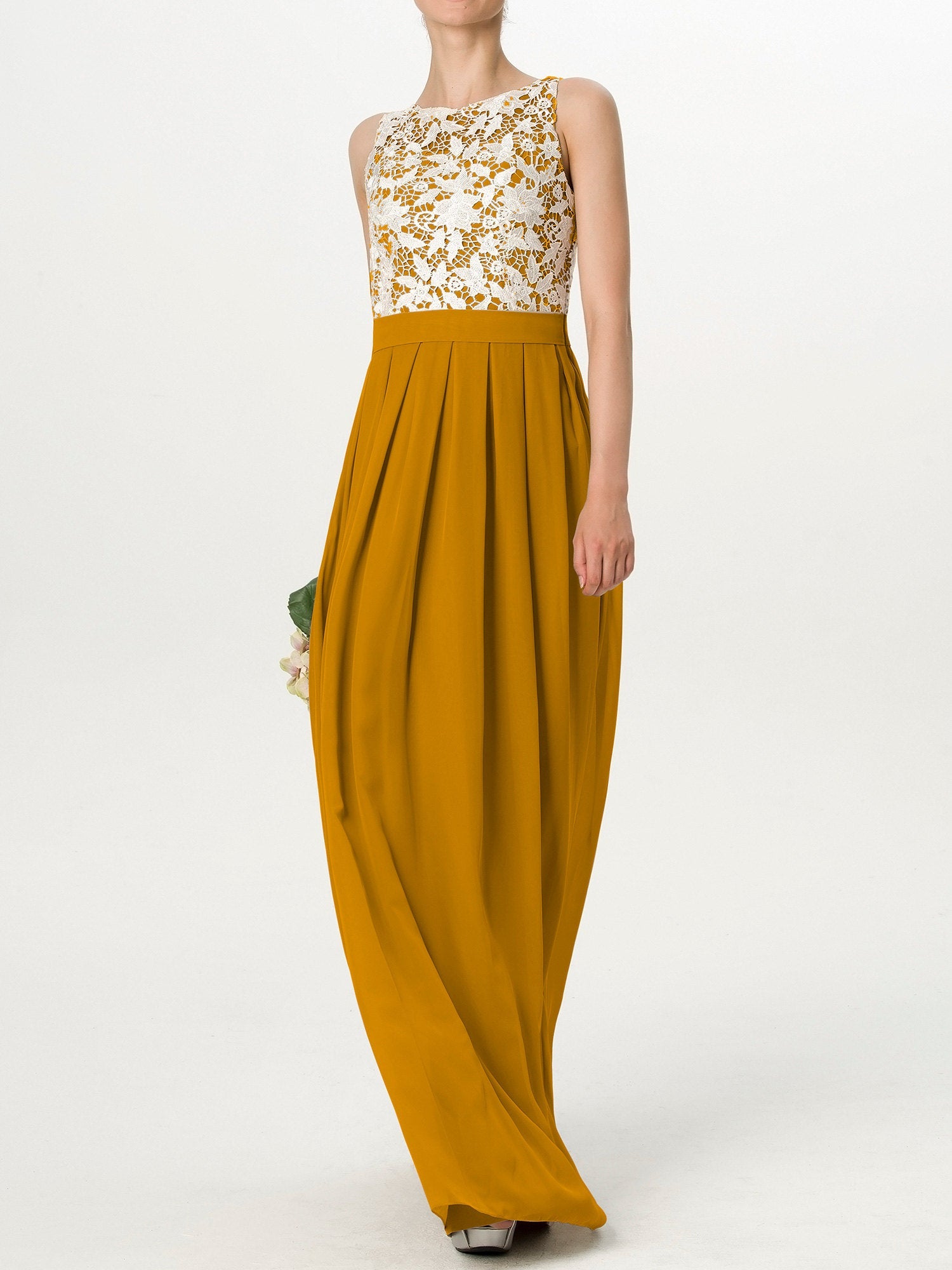 Chiffon Strapless Sleeveless Bridesmaid Dress| Plus Size | 60+ Colors