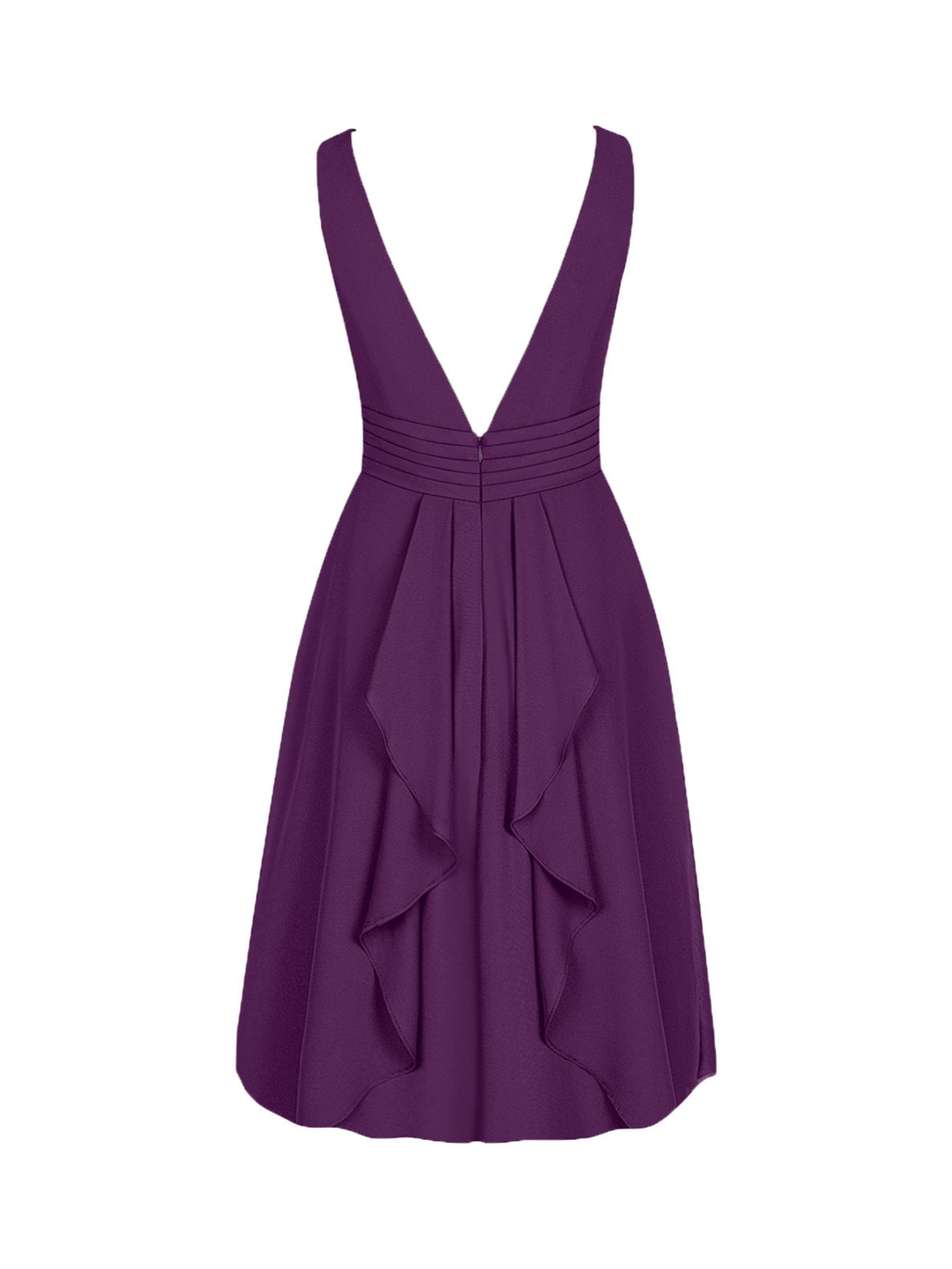 Chiffon Strapless Sleeveless Bridesmaid Dress| Plus Size | 60+ Colors
