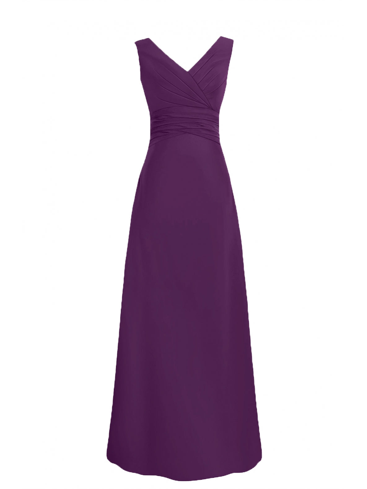 Chiffon V-Neck Cap Sleeves Bridesmaid Dress| Plus Size | 60+ Colors