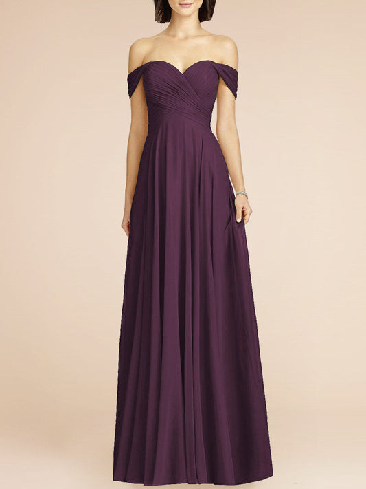 Chiffon V-Neck Sleeveless Bridesmaid Dress| Plus Size | 60+ Colors