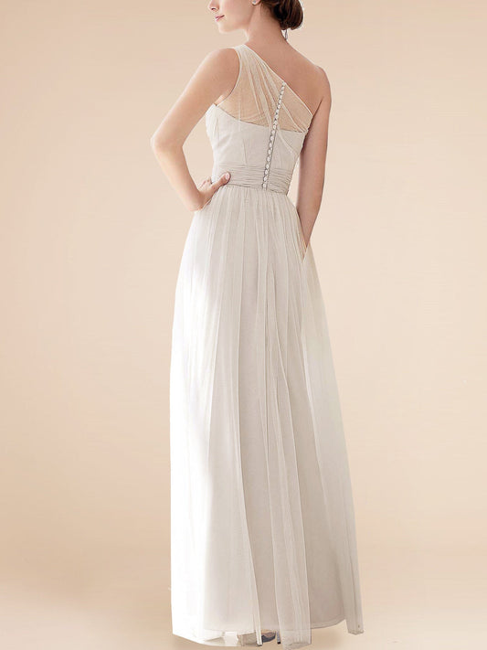 Chiffon V-Neck Sleeveless Bridesmaid Dress| Plus Size | 60+ Colors