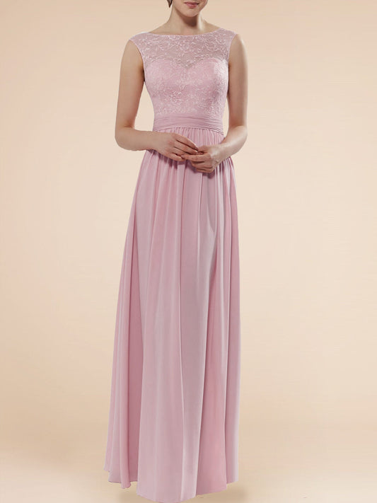 Chiffon Spaghetti Straps Sleeveless Bridesmaid Dress| Plus Size | 60+ Colors