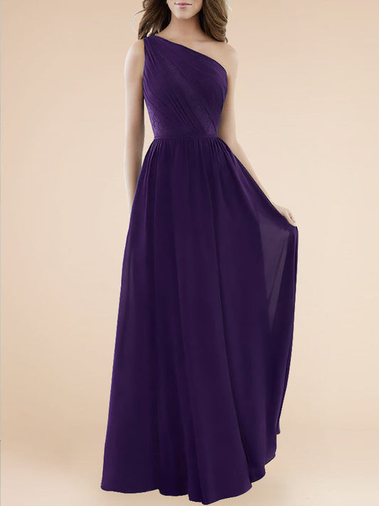 Chiffon Halter Sleeveless Bridesmaid Dress| Plus Size | 60+ Colors