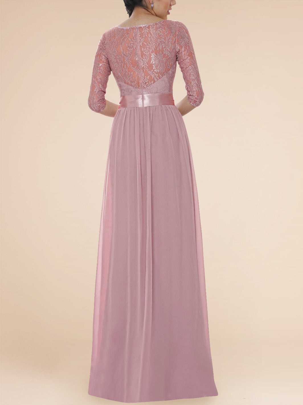 Lace Criss Cross Straps Sleeveless Bridesmaid Dress| Plus Size | 60+ Colors