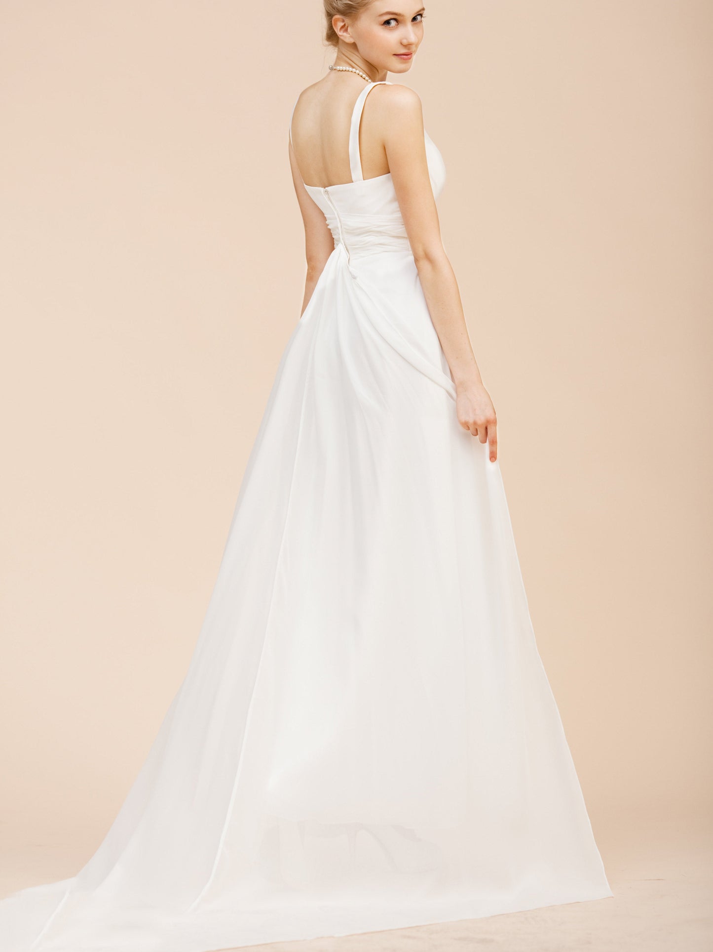 Lace Criss Cross Straps Sleeveless Bridesmaid Dress| Plus Size | 60+ Colors