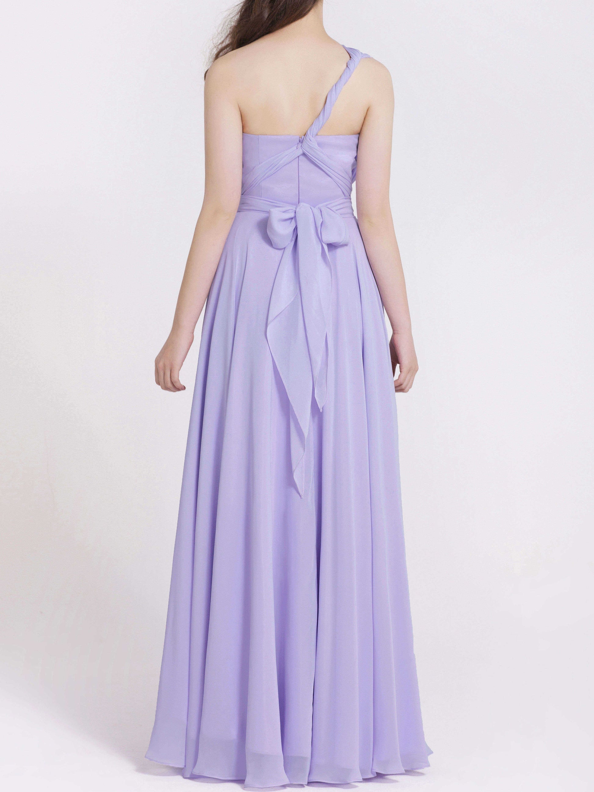 Chiffon Halter Sleeveless Bridesmaid Dress| Plus Size | 60+ Colors