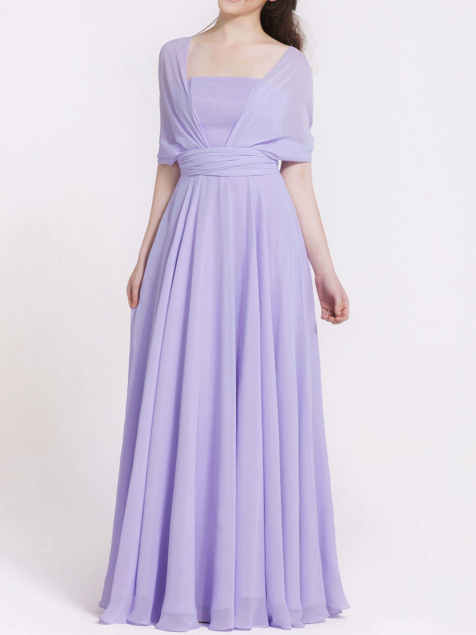 Chiffon Halter Sleeveless Bridesmaid Dress| Plus Size | 60+ Colors