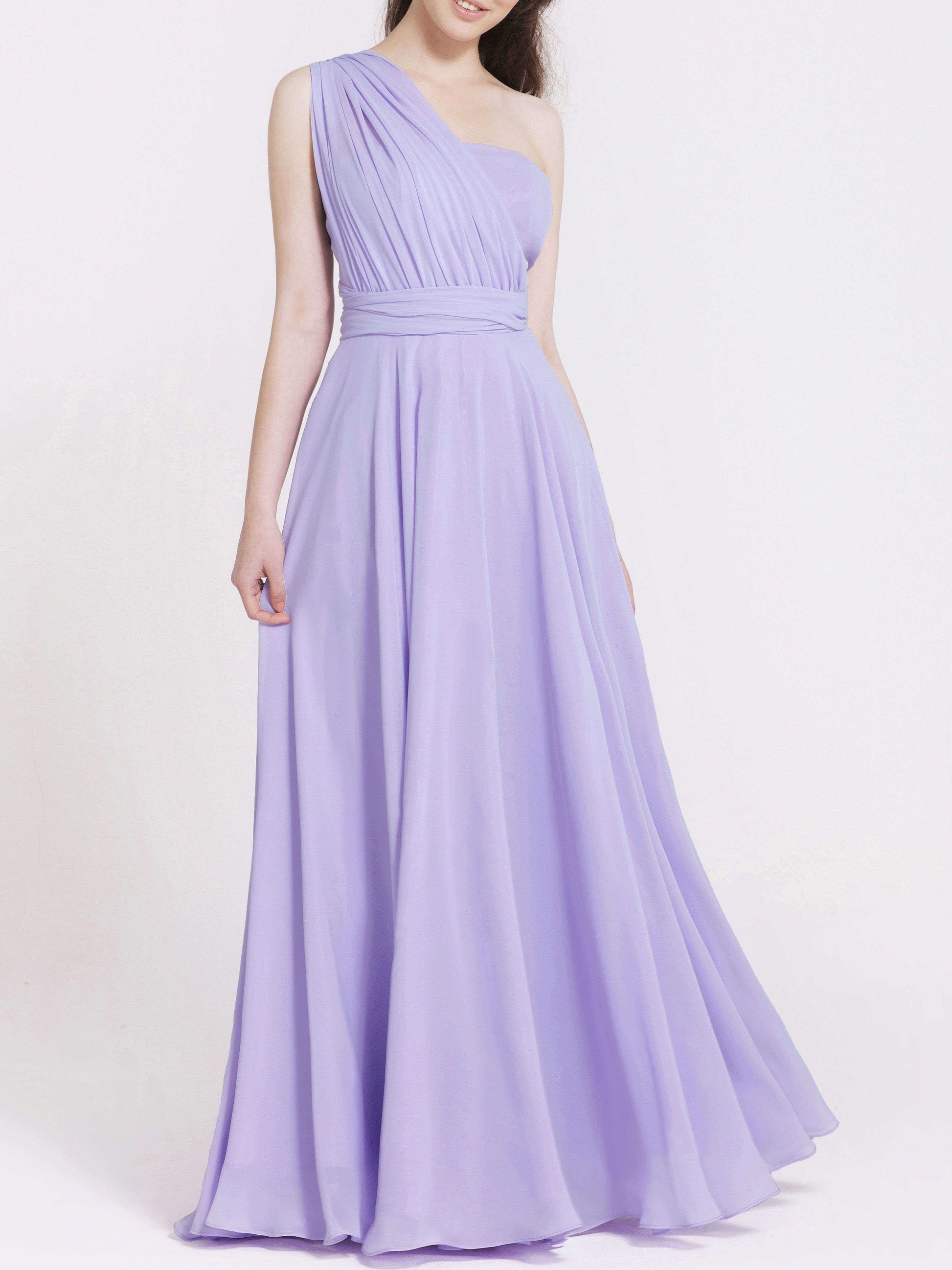 Chiffon Halter Sleeveless Bridesmaid Dress| Plus Size | 60+ Colors