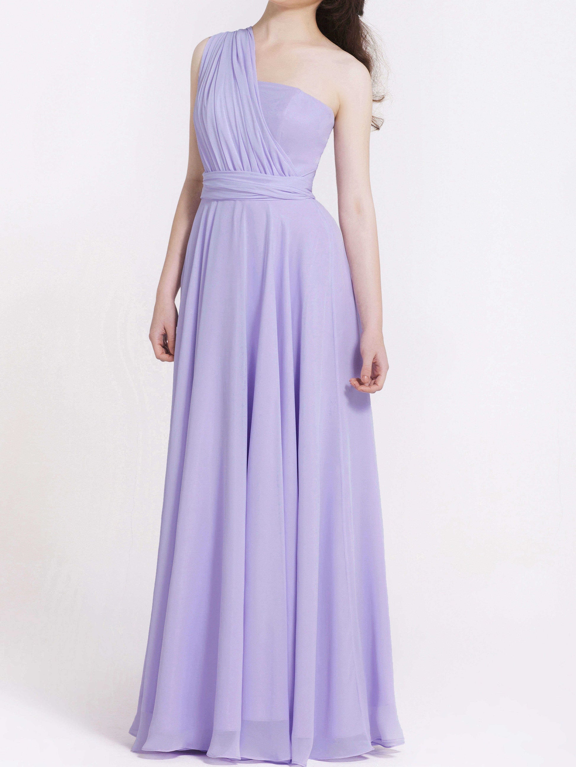 Chiffon Halter Sleeveless Bridesmaid Dress| Plus Size | 60+ Colors