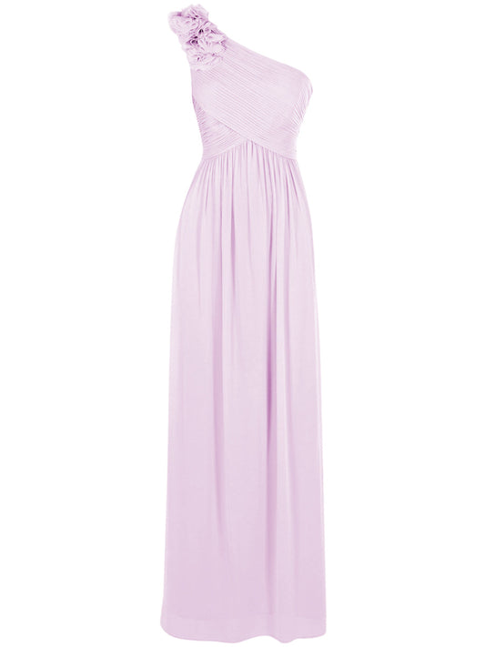 Chiffon Halter Sleeveless Bridesmaid Dress| Plus Size | 60+ Colors