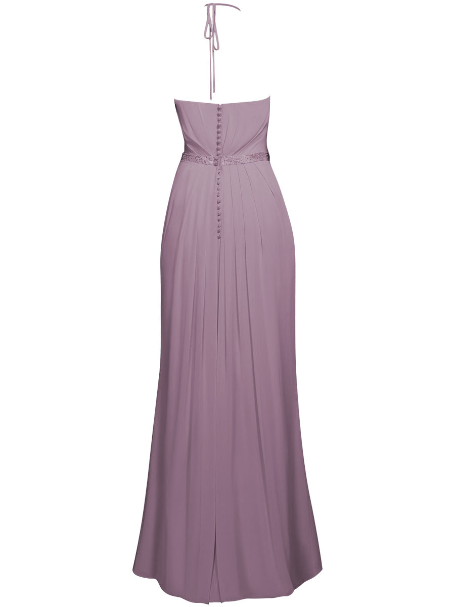 Chiffon V-Neck Short Sleeves Bridesmaid Dress| Plus Size | 60+ Colors
