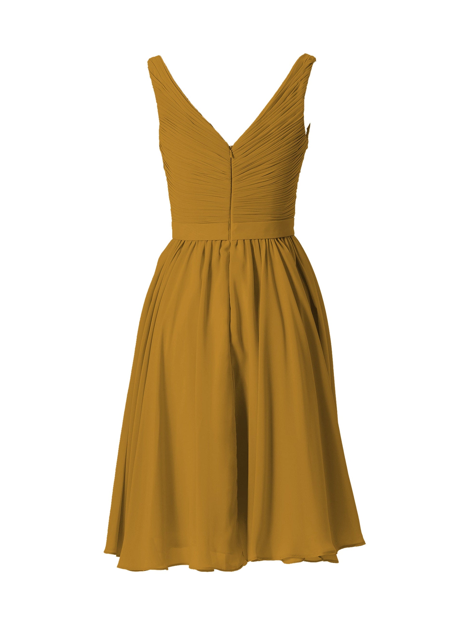 Chiffon Strapless Sleeveless Bridesmaid Dress| Plus Size | 60+ Colors