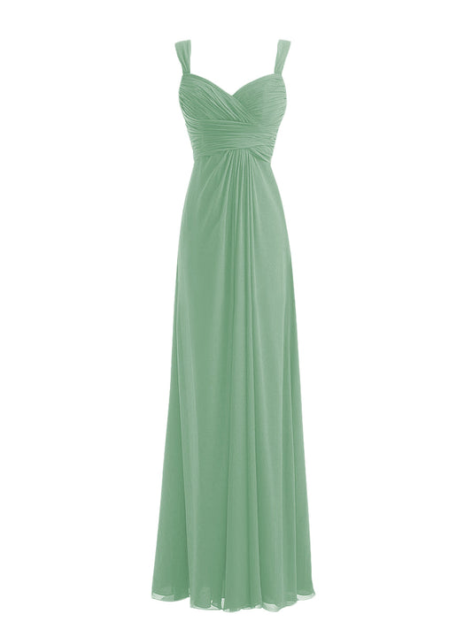 Chiffon V-Neck Short Sleeves Bridesmaid Dress| Plus Size | 60+ Colors