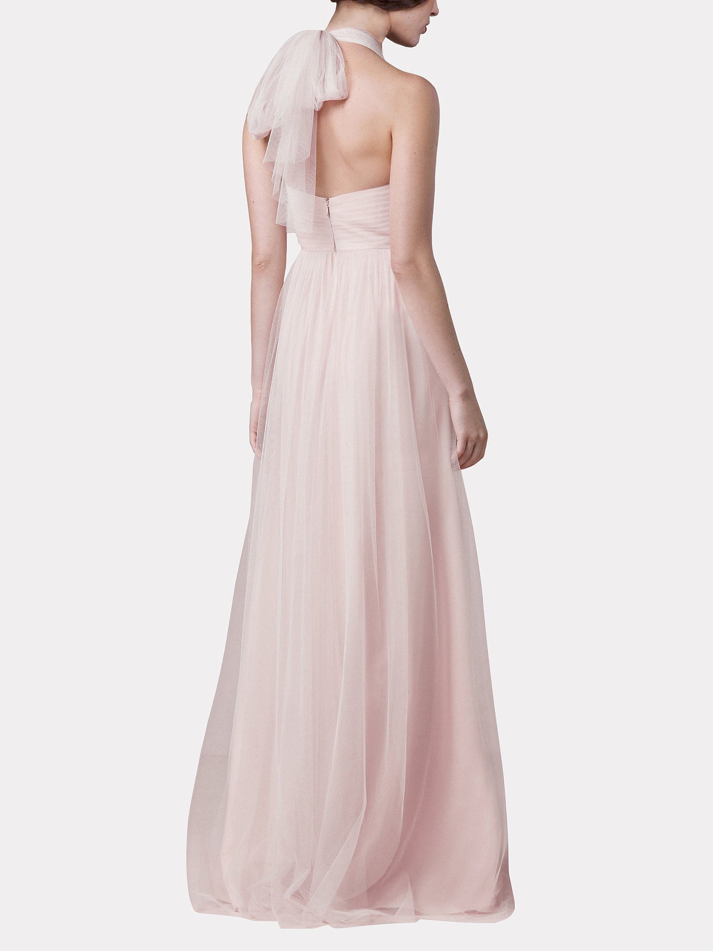 Chiffon V-Neck Sleeveless Bridesmaid Dress| Plus Size | 60+ Colors