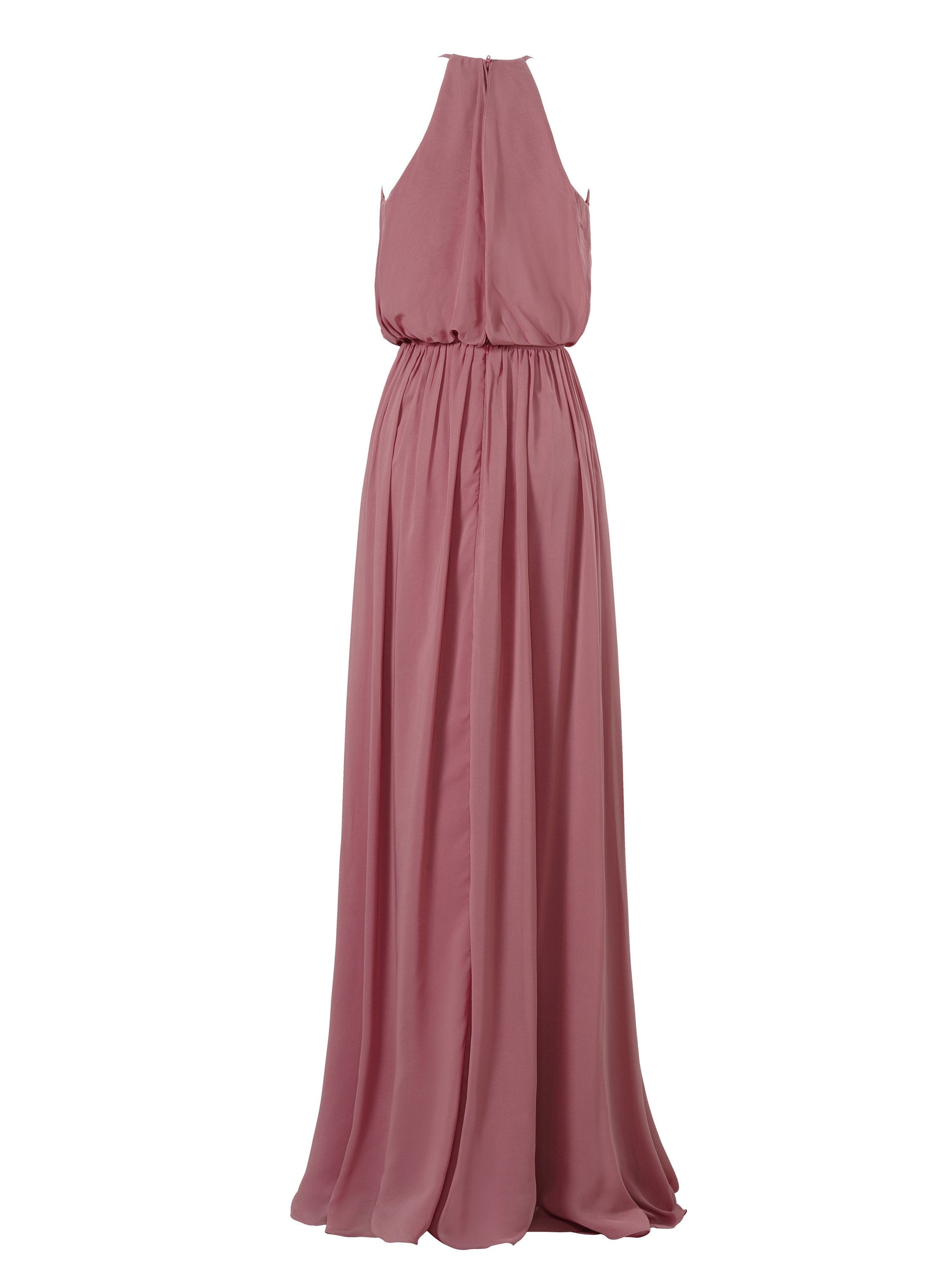 Chiffon Criss Cross Straps Sleeveless Bridesmaid Dress| Plus Size | 60+ Colors