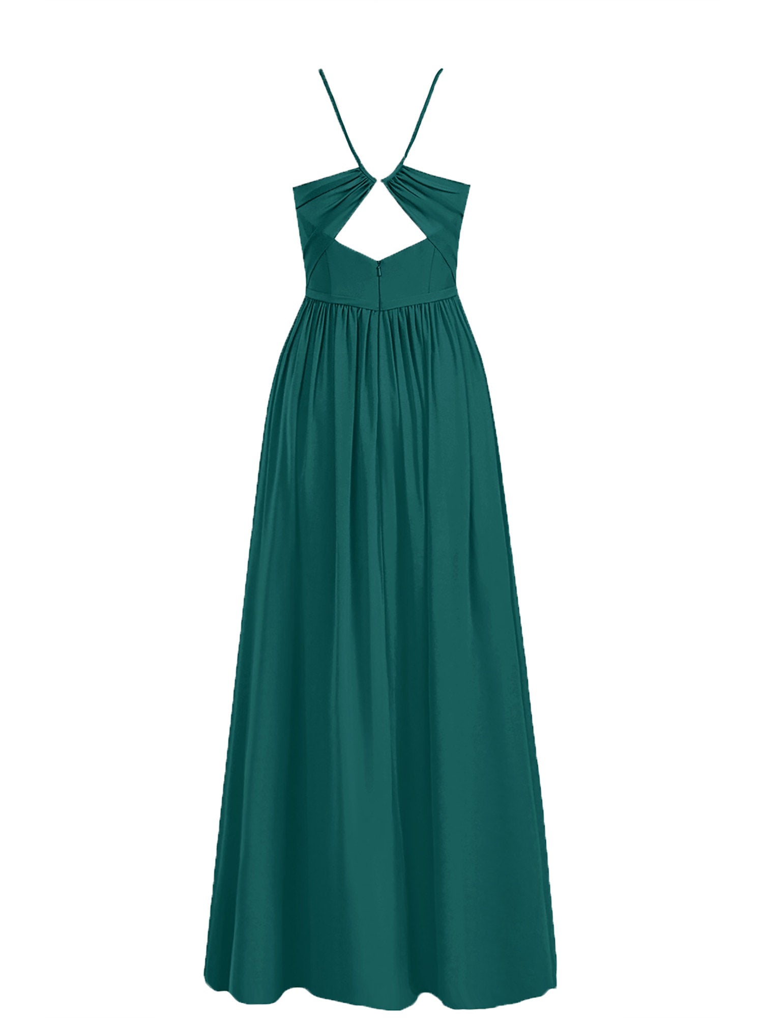 Chiffon V-Neck Sleeveless Bridesmaid Dress| Plus Size | 60+ Colors