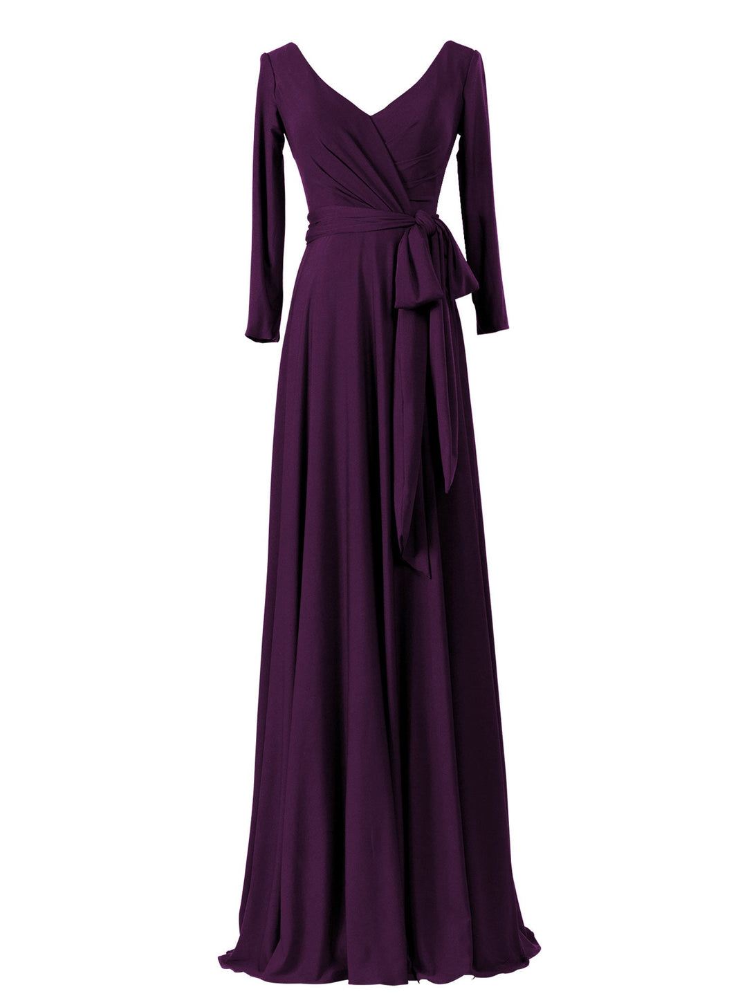 3 quarter sleeve bridesmaid dresses Bridesmaid Dresses Three Quarter Length Sleeve Maxi Dress Long Stretch Satin Three-Quarter Sleeve Sheath David's