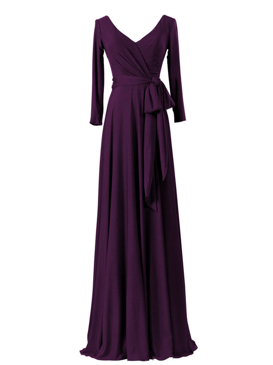 Chiffon Square Neck Short Sleeves Bridesmaid Dress| Plus Size | 60+ Colors